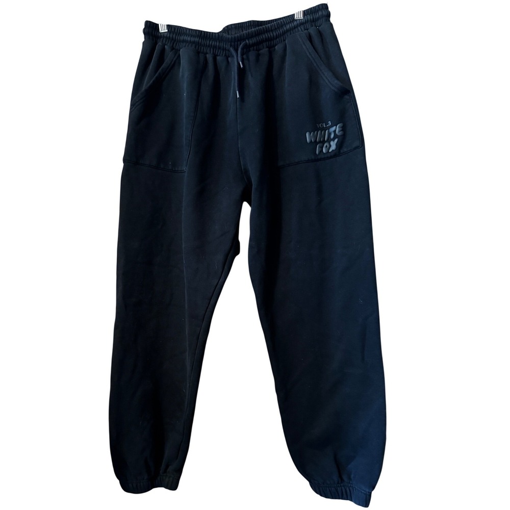 WHITE FOX Vol 3 Black Sweatpants Joggers Lounge Pants XL - Picture 2 of 8